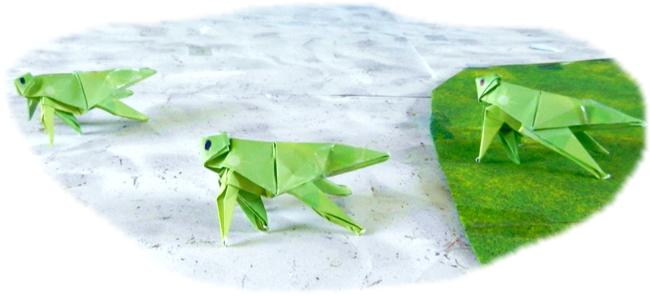 Origami Grasshoppers