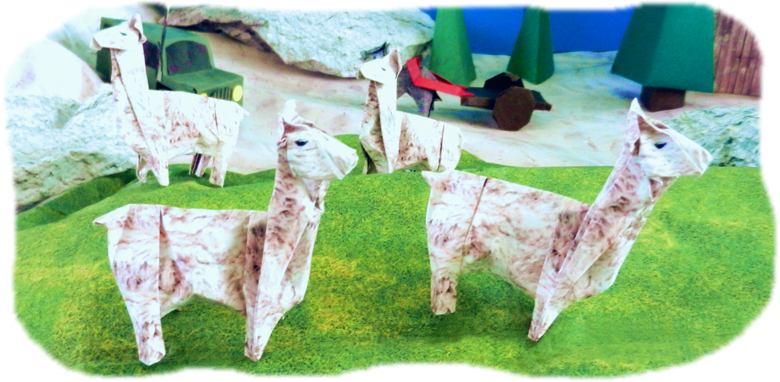 Origami Llamas