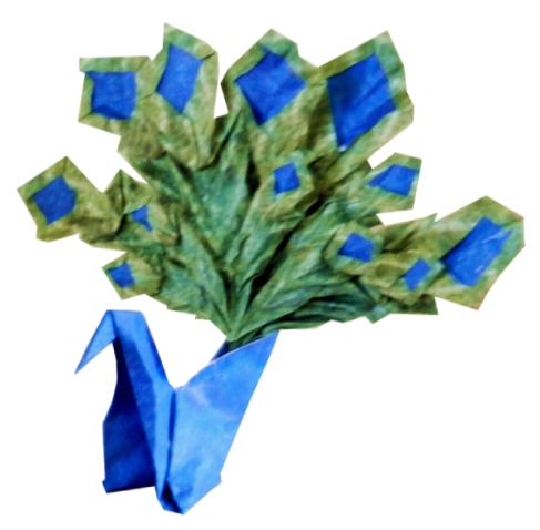 Origami pauw