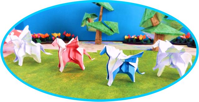 Origami Pegasus Horses