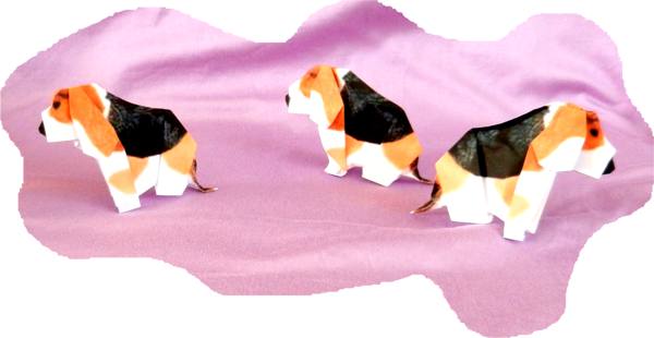 Origami Beagles