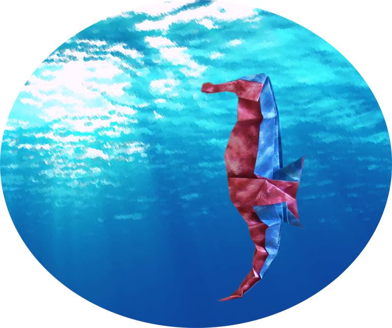 Origami Sea Horse
