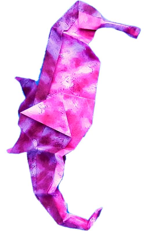 Origami zeepaard