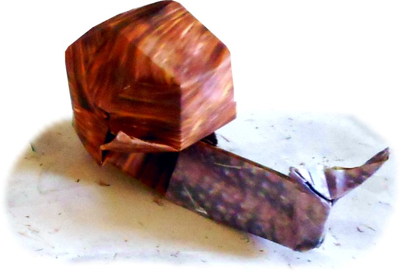 Origami snail