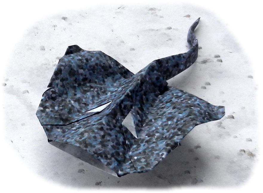 Origami pijlstaartrog