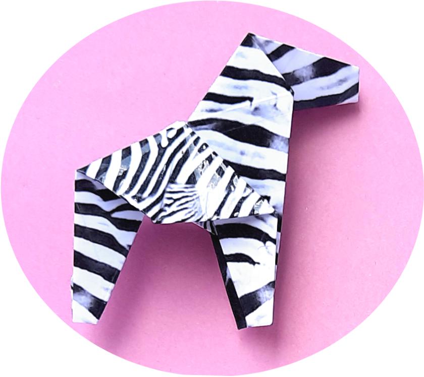 Origami Zebra