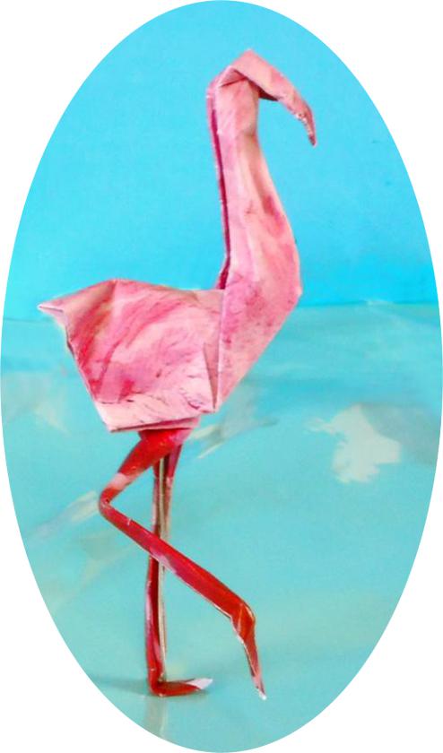 Origami Flamingo