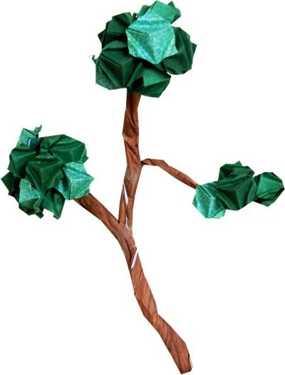 Origami Branch with Buds