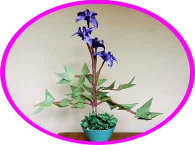Bonsai Origami Iris