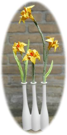 Origami Narcissus Flowers