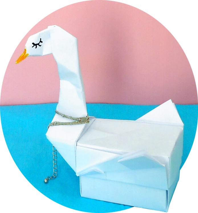 Origami Swan Box