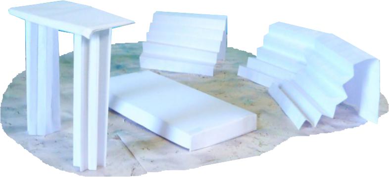 Miniature paper amphitheater