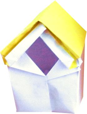 Vogelhuisje van papier