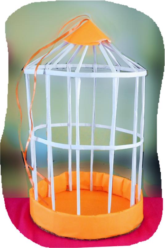 Paper Parrot Cage