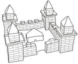 tekening van een kasteel