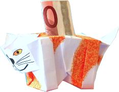 Origami Cat Bank