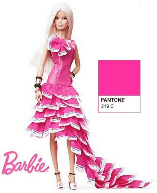 Barbie in roze jurk