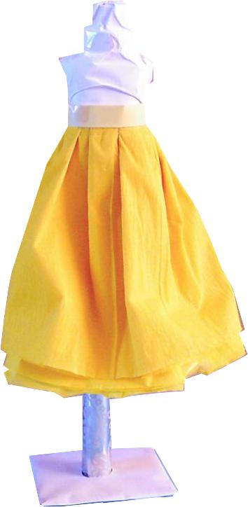 Crepe Paper Skirt for dolls