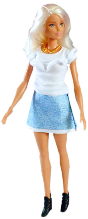 Denim Mini Skirt for Dolls