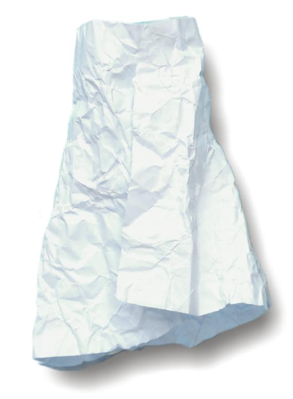 Paper beach skirt