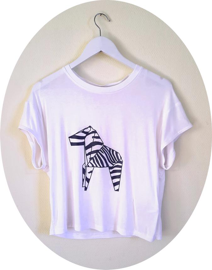 T-Shirt with Zebra print