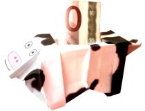 Origami Cow Bank