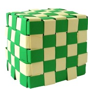modulair origami model van een kubus