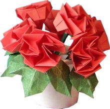 Origami Roses