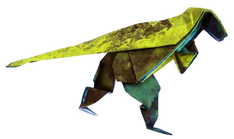 Origami Pachycephalosaurus Dino