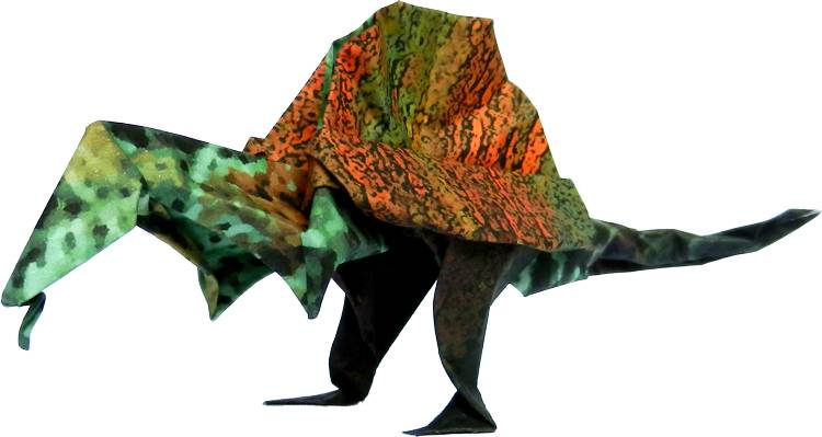 Origami Spinosaurus Dino