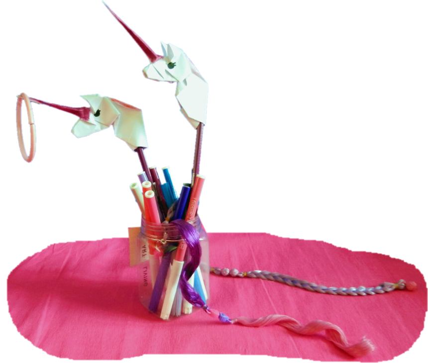 Unicorn pencil toppers