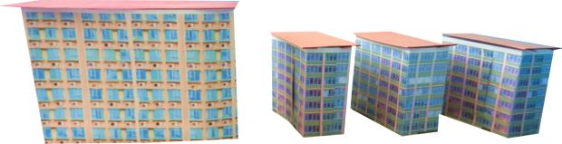 Paper Apartment Buildings