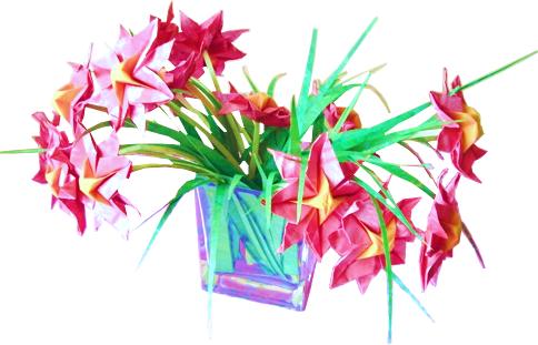 Origami flowers