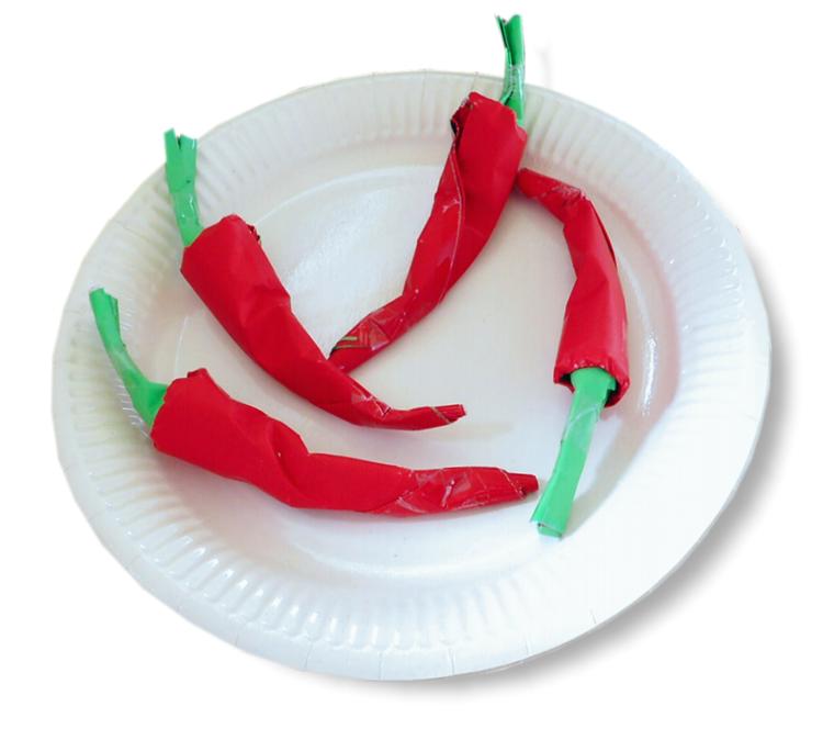 Origami Chili Peppers