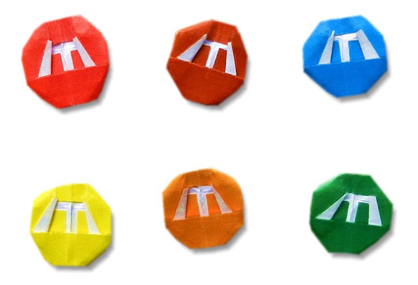 Origami M and M's