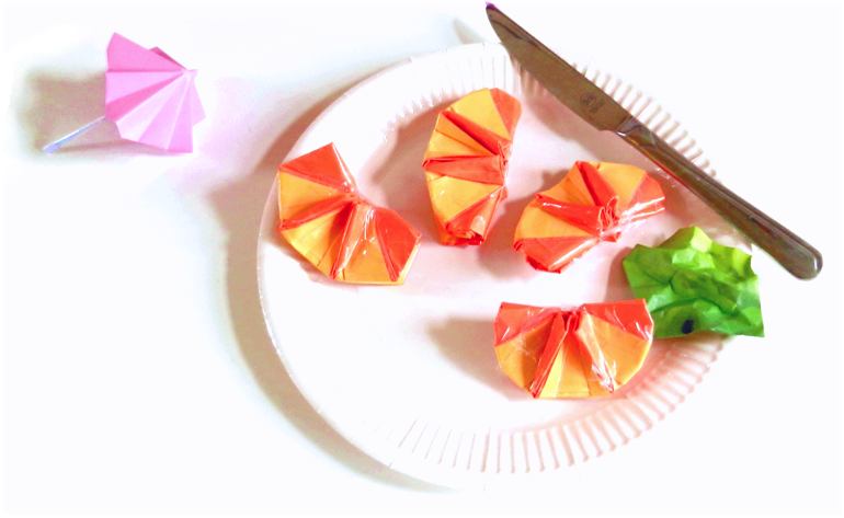 Origami Orange Slices