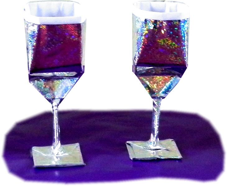 Origami Wine Glasses