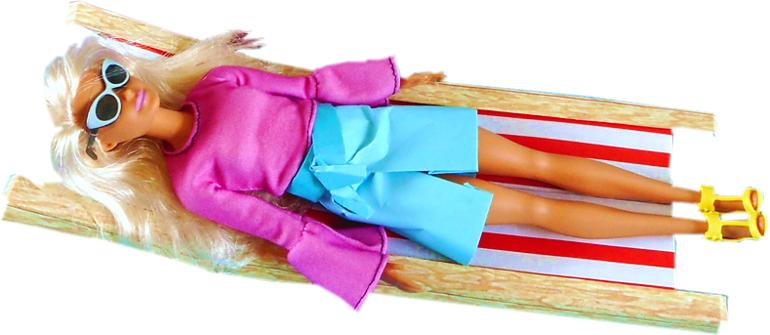 Sunbathing Fashion Doll