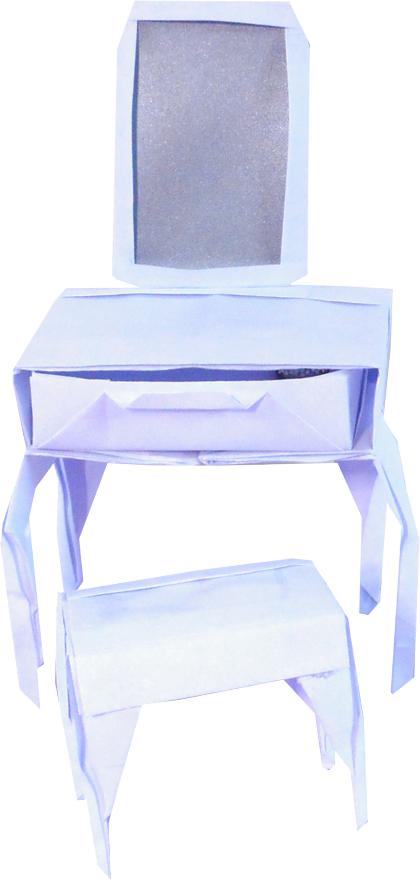 Origami dressing table