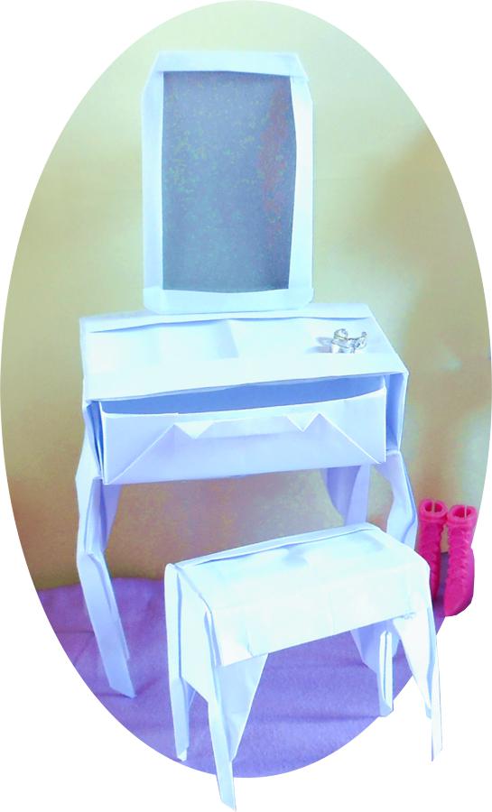 Origami dressing table