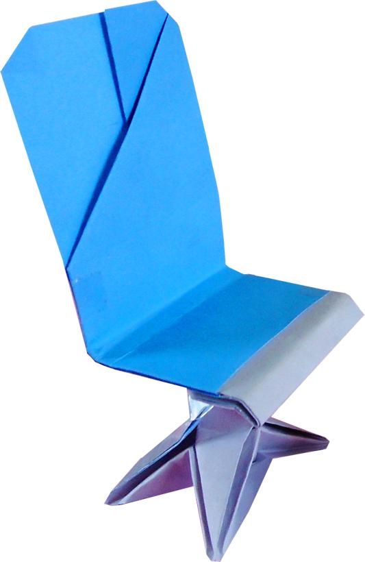 Origami stoel
