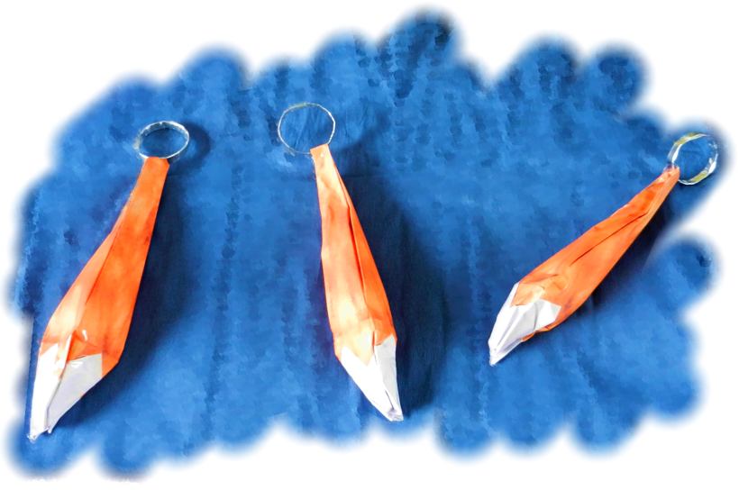 Origami Foxtail Charms