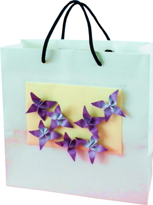 Bag with Paper Flowers