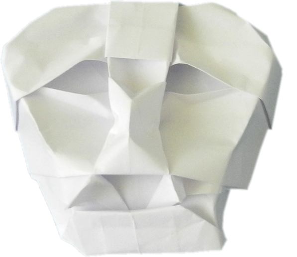 Origami Dracula Skull