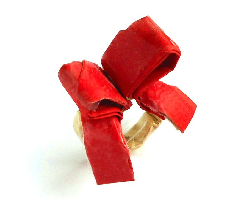 Origami Ring with Bow