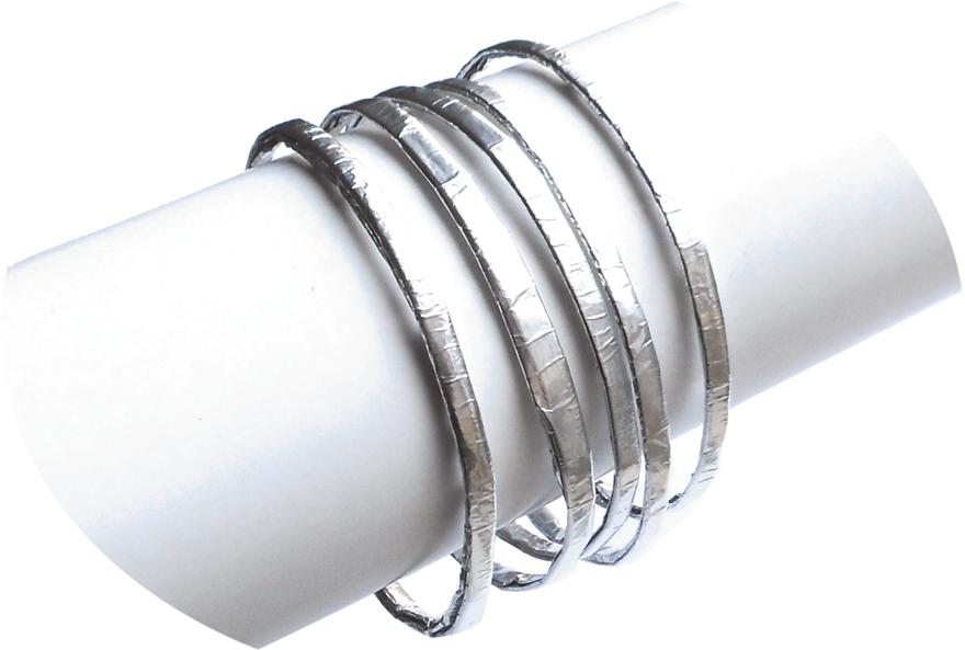 Silver Paper Bracelets