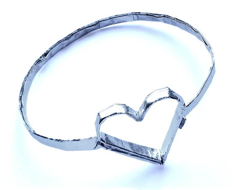 Origami Heart Bangle