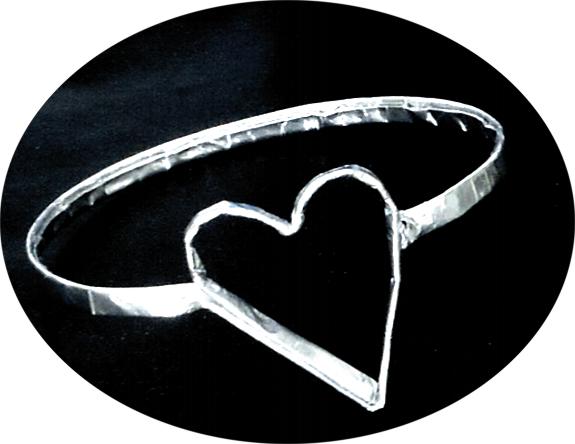 Origami Heart Bangle