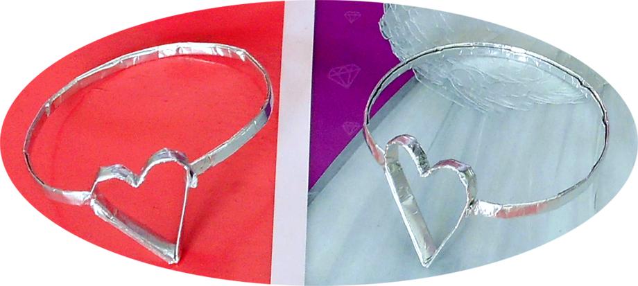 Origami Heart Bangles