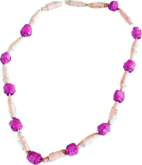 Paper Beads Necklace